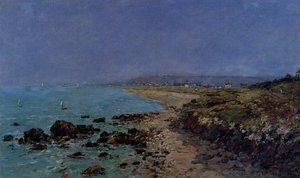 Douarnenez, The Shore And The Bay — Eugène Louis Boudin