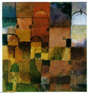 Red And White Domes — Paul Klee, Paul Klee
