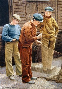 Fixing A New Line To The Old Net — William Biscombe Gardner