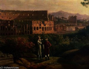 Johann Wolfgang von Goethe visiting the Colosseum