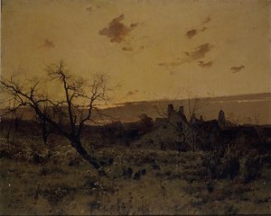 Le soir près de la ferme