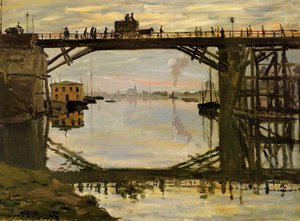 The Wooden Bridge — Claude Monet, Impressionism