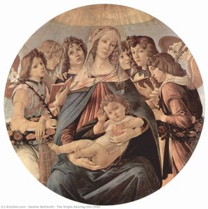 The Virgin Adoring The Child — Sandro Botticelli