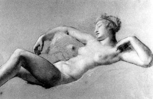 Female Nude Reclining — Pierre-paul Prud'hon