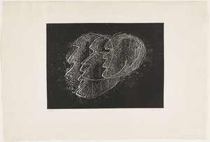 Otages Fond Noir — Jean Fautrier