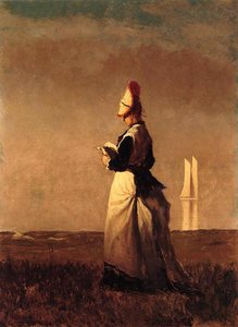 Woman Reading — Jonathan Eastman Johnson