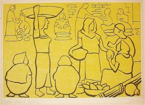 Market — Diego Rivera, Realism