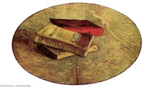 Still Life With Three Books — Vincent Willem Van Gogh, Post-impressionistic Expression