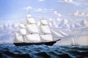 Clipper Ship 'northern Light' Of Boston — William Bradford