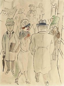 Siren In The Potsdamer Strasse — George Grosz
