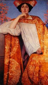Portrait Of A Woman In A Golden Dress — Gustav Klimt