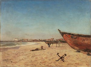 Beach Of The Fishermen (póvoa De Varzim) — António Carvalho Da Silva Porto