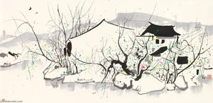 Dwellings By The Water — Wu Guanzhong
