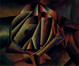 Face Of A Peasant Girl — Kazimir Malevich, Cubism