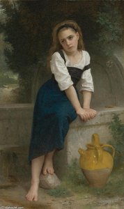 Orpheline À La Fontaine — William-adolphe Bouguereau