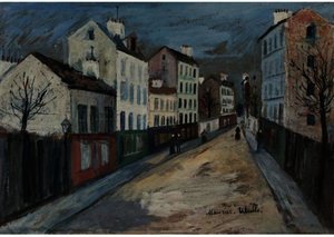 A Street In The Suburbs Of Paris — Maurice Utrillo