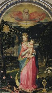 Immacolata Concezione Con Gesu E Dio Padre — Francesco Vanni