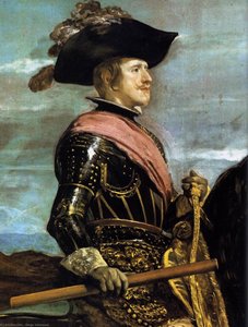 Philip Iv On Horseback (detail) — Diego Velázquez, Baroque