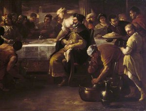 The Parable Of The Prodigal Son The Fatted Calf — Luca Giordano