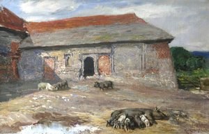 Farmyard — Sir Hubert Von Herkomer