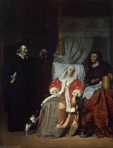 Visit Of The Physician — Gabriel Metsu, Dutch Baroque