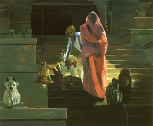 On The Stairs Of The Temple — Eric Fischl