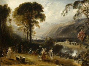Feu De Joie, Taymouth Castle — David Octavius Hill