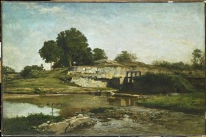 La Vanne D'optevoz — Charles-françois Daubigny, Barbizon School