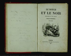 Le Rouge Et Le Noir. Chronique Du Xixe Siècle — Marie-henri Beyle