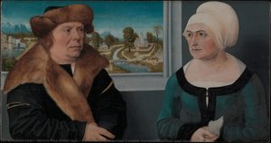 Portrait Of A Married Couple (lorenz Kraffter And Honesta Merz?) — Ulrich The Elder Apt