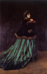 Camille (also Known As The Woman In A Green Dress) — Claude Monet, Impressionism