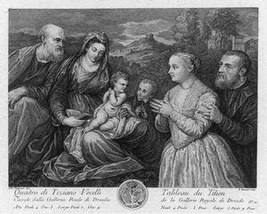The Holy Family With Donors — Etienne Fessard
