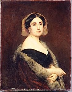 Portrait De Mme Paul Rattier — Charles François Jalabert, Academic Painting