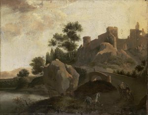 Italian Landscape, J.g. Schieblius, 1680 - 1720 — J.g. Schieblius