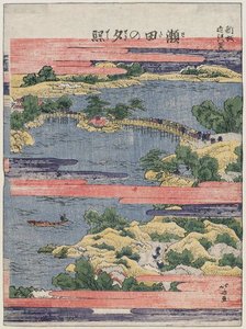 Sunset Glow At Seta — Katsushika Hokusai
