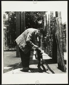 Photograph Of Diego Rivera With A Spider Monkey — Betty Lou Packard