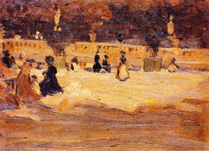 People In The Park — Frederick Carl Frieseke
