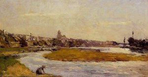 L'allier A Pont Du Chateau — Albert-charles Lebourg