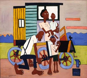 Breakdown With Flat Tire — William H. Johnson