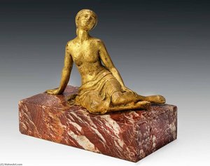 Seated Nude With Drape — Paul Manship
