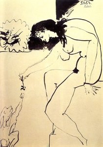 Woman And Monkey — Pablo Picasso