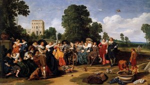 A Garden Party — Dirck Hals