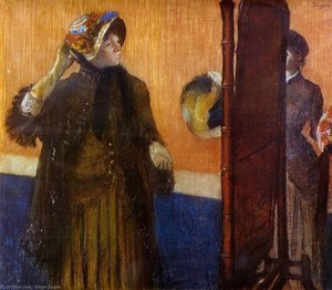 At The Milliner's 3 — Edgar Degas, Impressionism