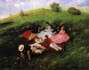 Picnic In May — Pal Merse Szinyei