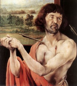St Sebastian (detail) — Matthias Grünewald, Northern Renaissance