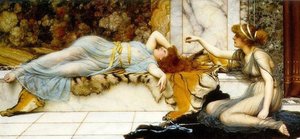 Mischief And Repose — R.b.a John William Godward