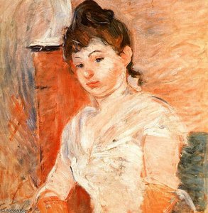 Jeune Fille En Blanc — Berthe Morisot