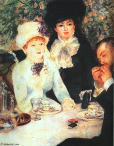 The End Of The Lunch, Oil On Canvas, Städelsche — Pierre-auguste Renoir