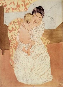 Maternal Caress — Mary Stevenson Cassatt