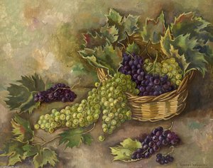 Still Life With Grapes — Zinaida Serebriakova